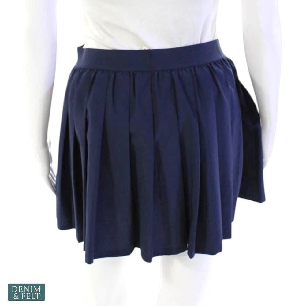 Alo Varsity Tennis Skirt True Navy Pleated‎ Athletic w/ Built in Shorts & Pocket - Picture 11 of 16